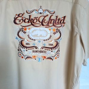 Ecko Unlimited Men's Safari/Rockabilly Style Shirt